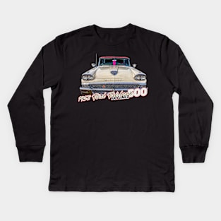 1958 Ford Fairlane 500 Skyliner Kids Long Sleeve T-Shirt